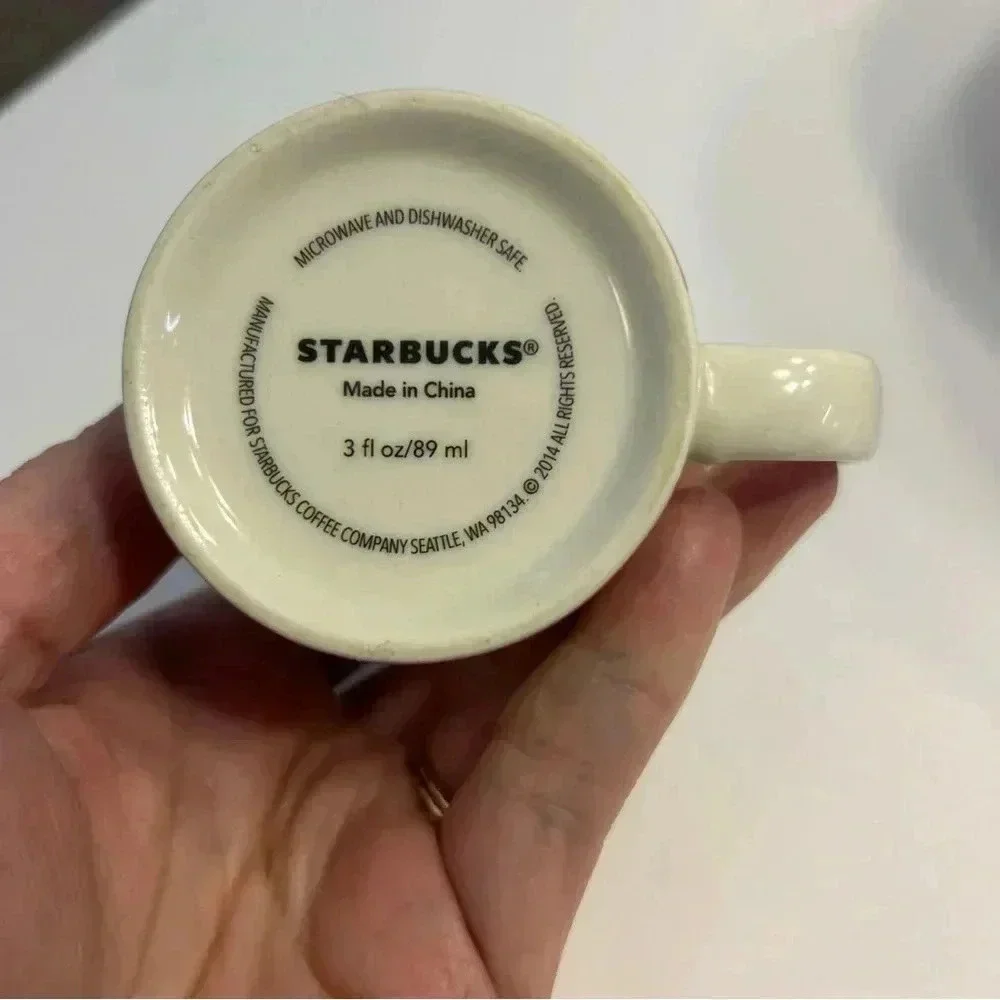 Starbucks 3oz China 2013 Red Mini Espresso Mug